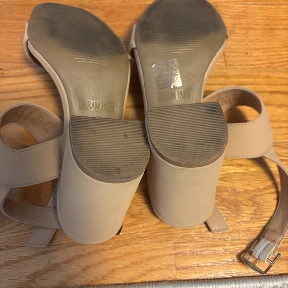 DREAM PAIRS Women's High Chunky Heels Square Toe Block Ankle Strap Dress Comfort - Picture 2 of 3